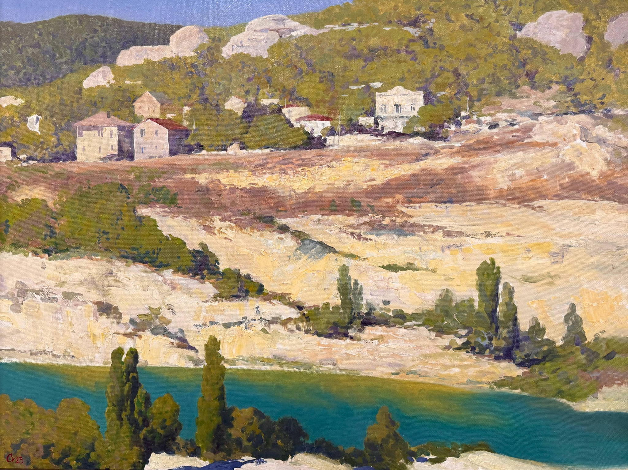 Освещенная солнцем