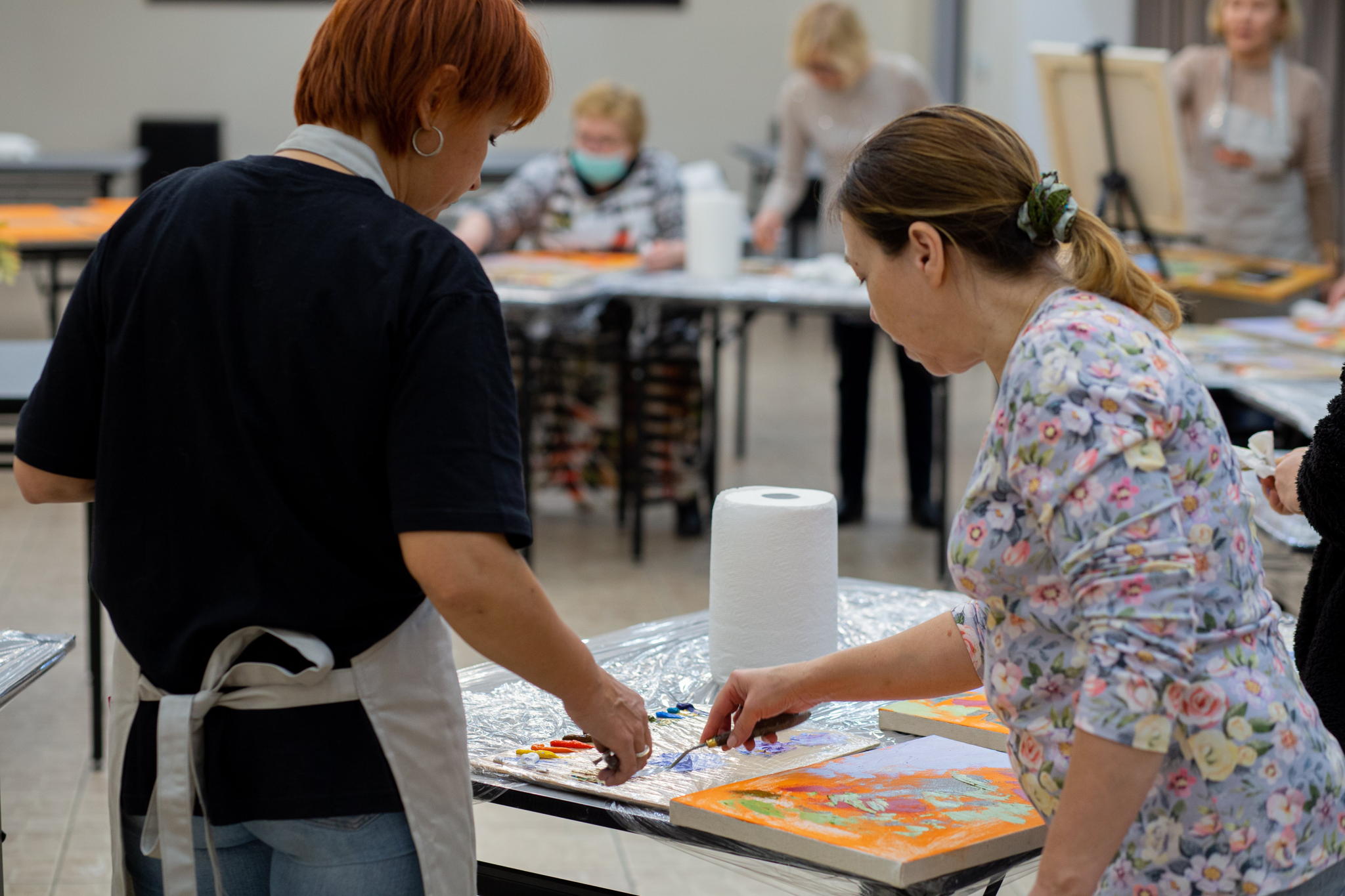 Мастер-класс по живописи «Цветочное настроение»