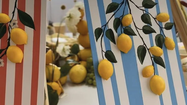 Мастер-классе по рисованию структурной пастой Малина. Цветы. Лимоны. Лето