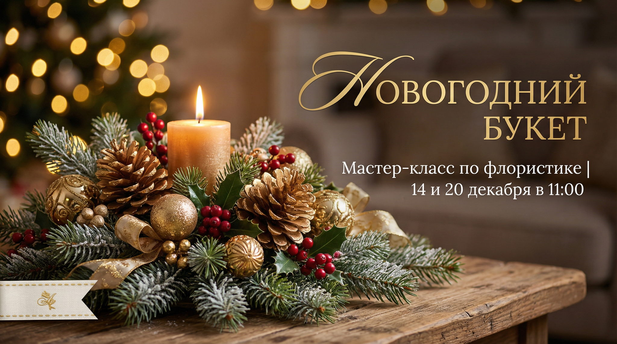 Новогодний букет: создайте праздник своими руками