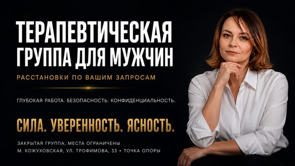 Расстановки для мужчин. Терапевтическая группа