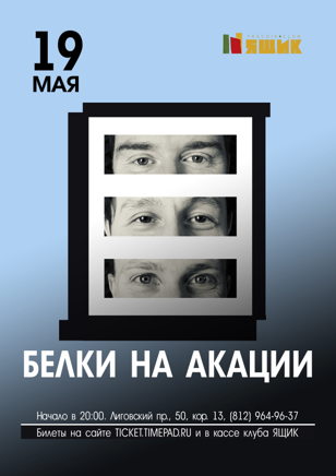 Белки на акации