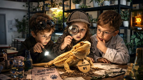 Научный детектив «Тайна ручного дракона» на день открытых дверей в образовательном центре «Талантвилль»