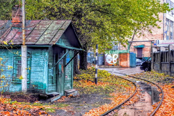 По шпалам заброшенной Электрозаводской ветки