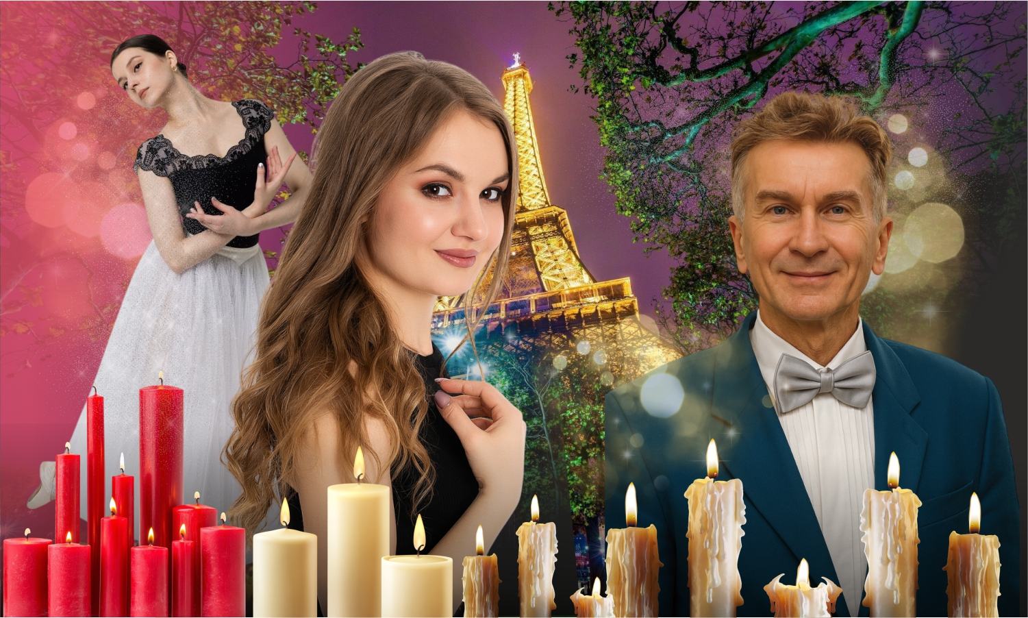 Классика при свечах. Франция во дворце на Невском. Вечеринка с фуршетом и патефоншоу в музее