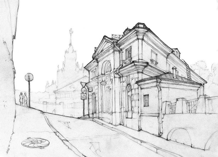 Натурные зарисовки усадьбы