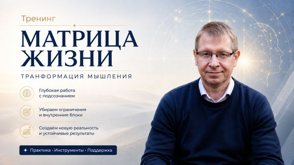 Тренинг «Матрица Жизни. Транформация мышления»