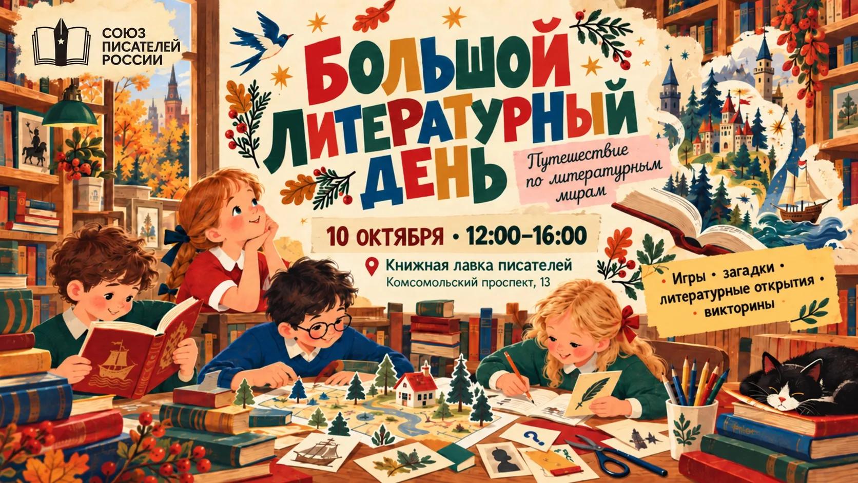 Большое литературное приключение в Книжной лавке писателей