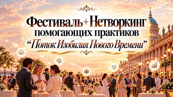 Фестиваль + Большой Нетворкинг помогающих практиков "Поток Изобилия Нового Времени»