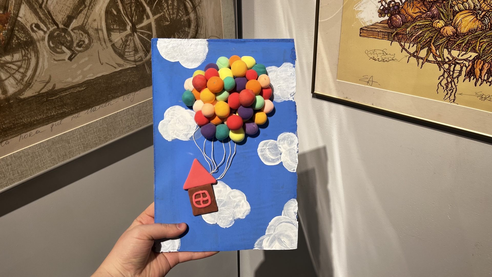 Мастер-класс "Картина из воздушного пластилина по мотивам м/ф "Вверх" (6+)