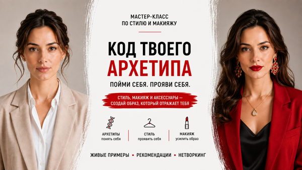 Мастер-класс по стилю и макияжу «Код твоего архетипа»