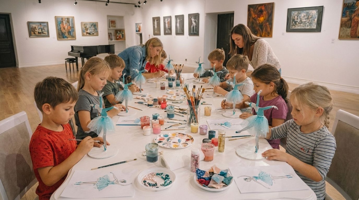 Мастер‑класс «Экзерсис»: раскрась свою балерину