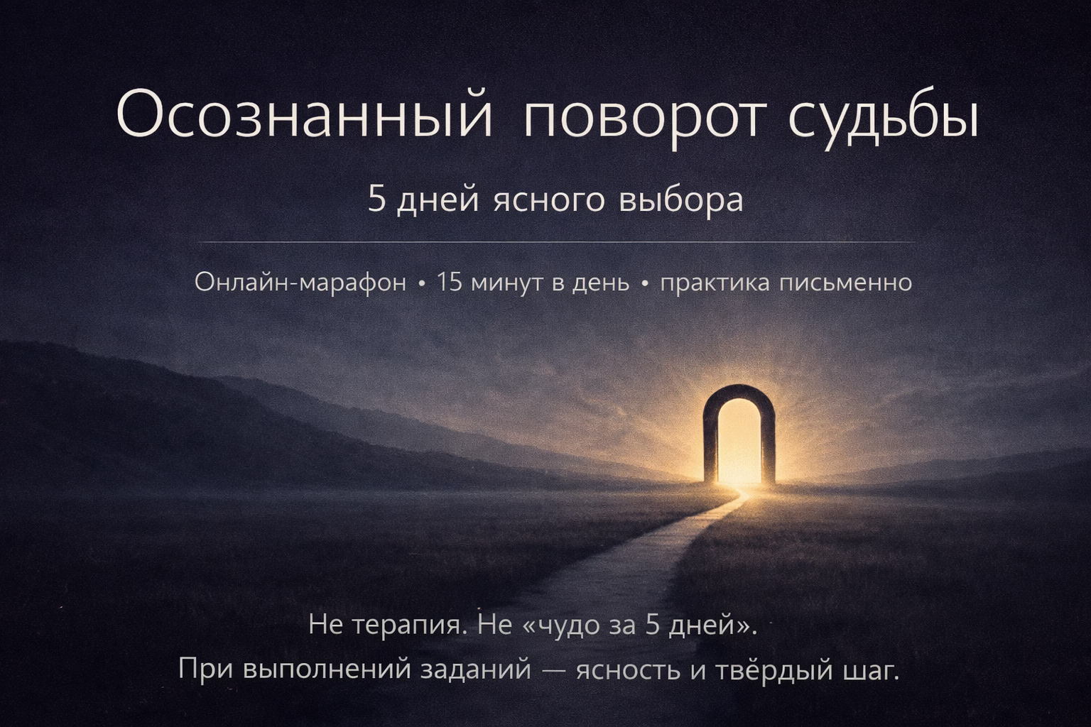 Осознанный поворот судьбы