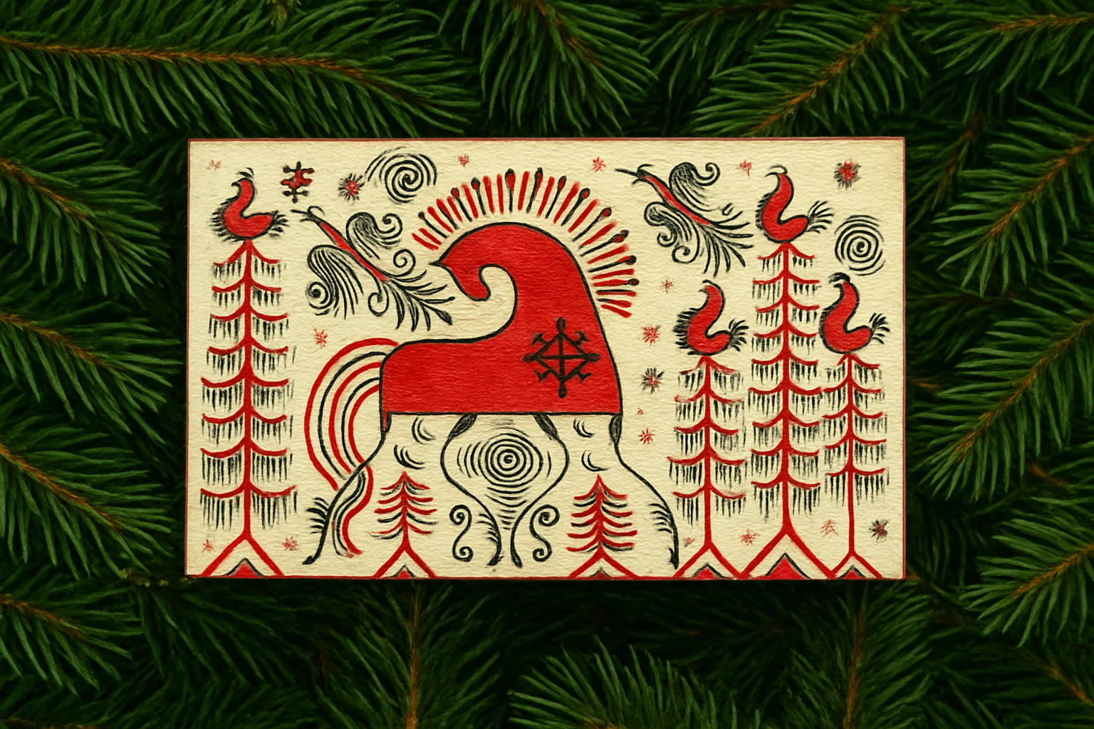 Мастер-класс по росписи шкатулки «Конь-огонь» в традиции Мезенской росписи