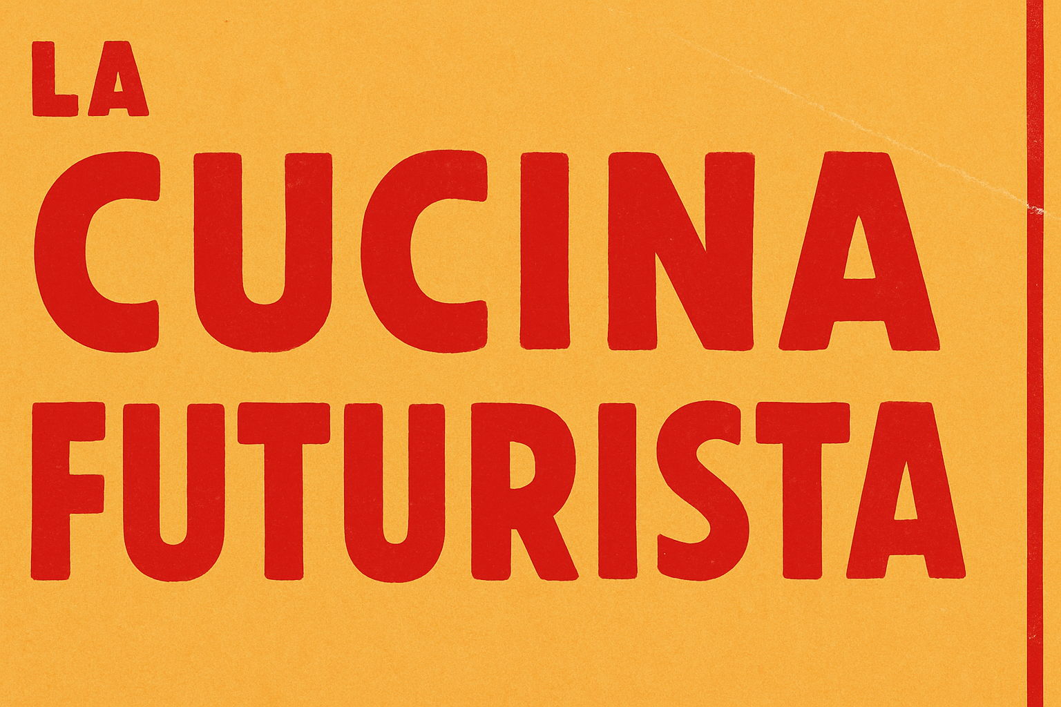 Футуристическая кухня Маринетти