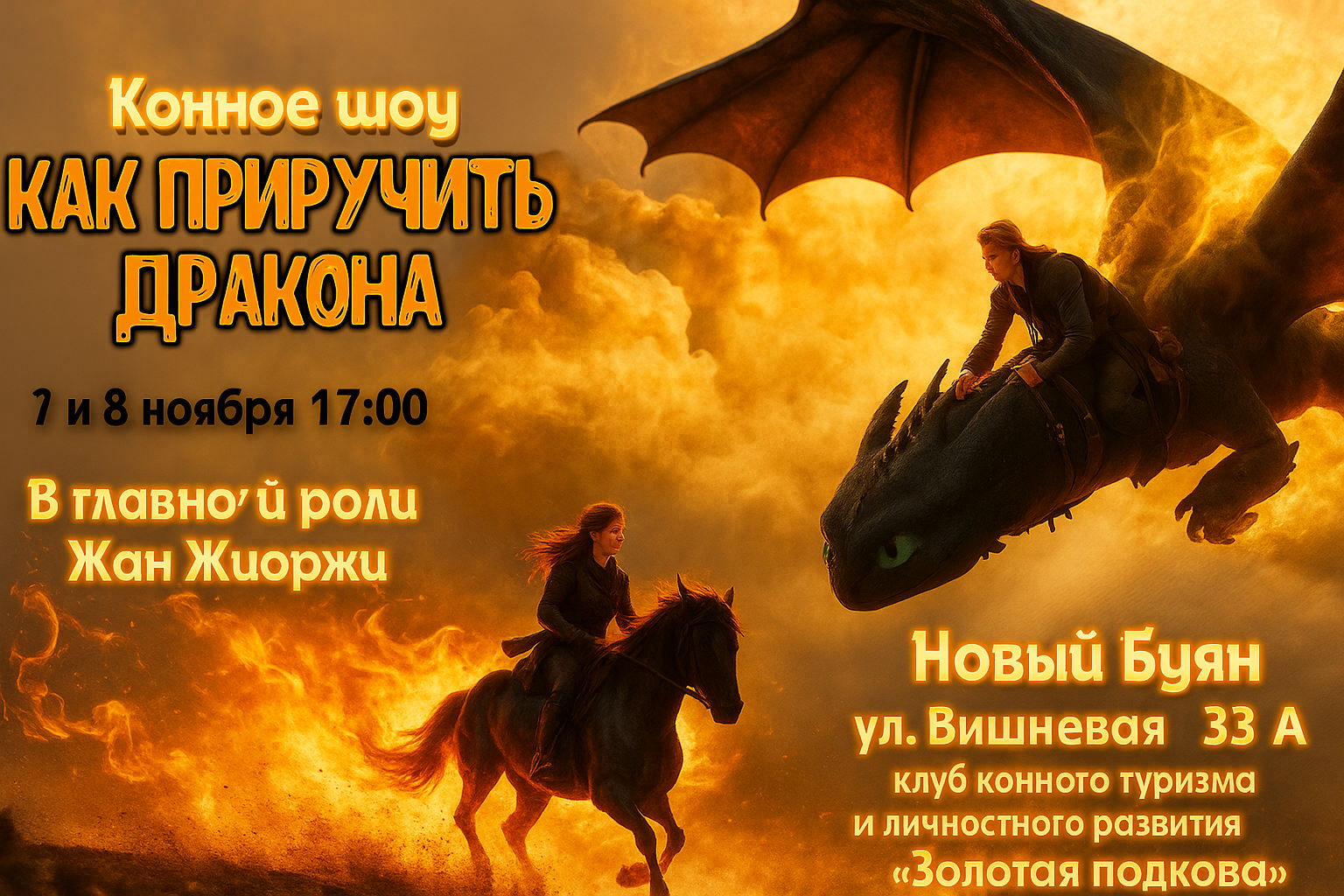 Конное шоу «Как приручить дракона»