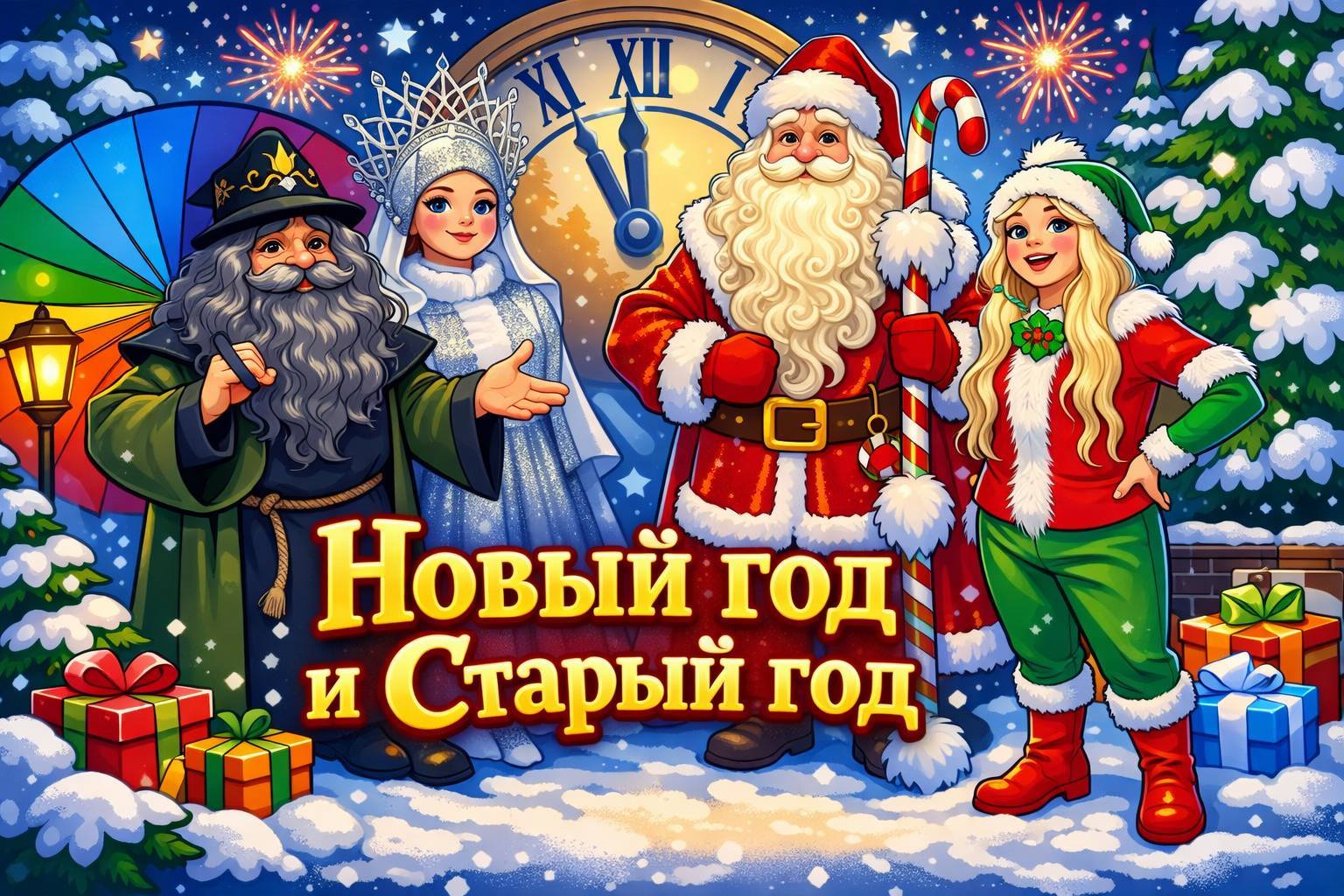 Новогодняя интерактивная сказка «Новый Год и Старый Год»