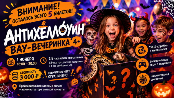 АнтиХеллоуин: ВАУ-ВЕЧЕРИНКА