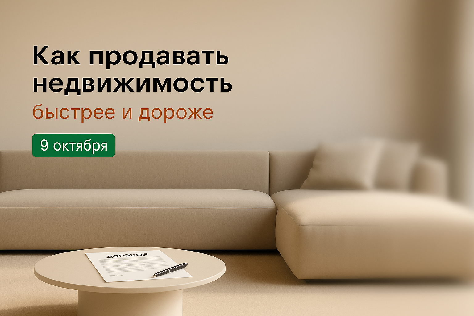Закрытый показ сервиса визуализации для риэлторов: как продавать недвижимость быстрее и дороже