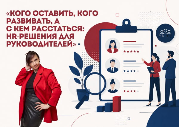 «Кого оставить, кого развивать, а с кем расстаться: HR-решения для руководителей» Бесплатный мастер-класс