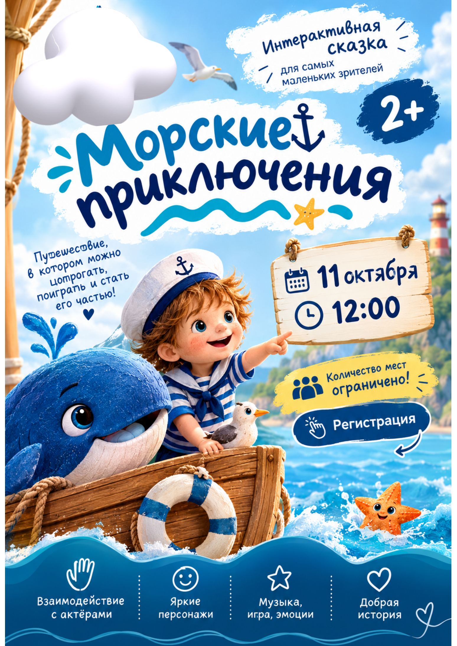 Интерактивный спектакль-сказка Морские приключения