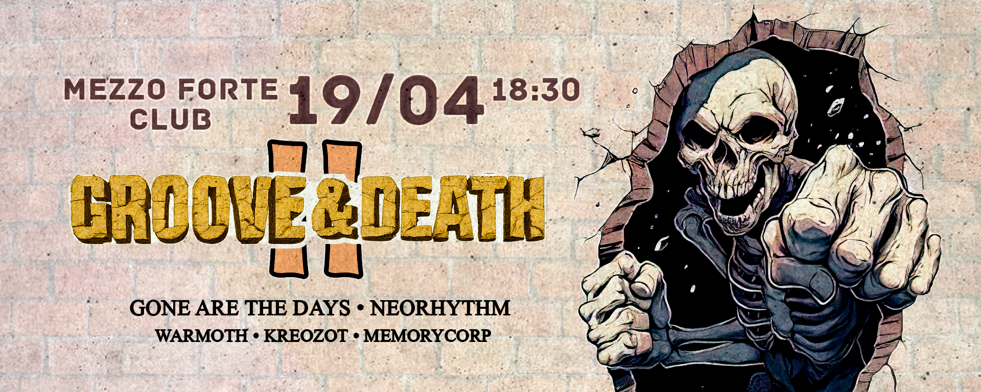 Groove&death fest ii - 19.04 | москва (mezzo forte)