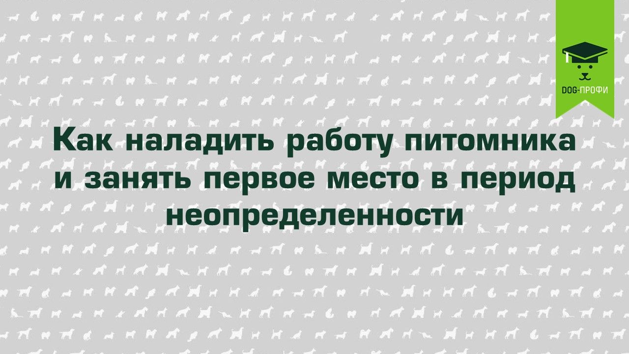 Живое обсуждение темы "Как наладить работу питомника и занять первое место в период неопределенности"