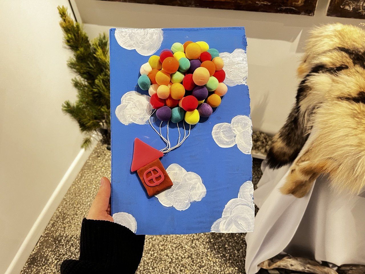 Мастер-класс "Картина из воздушного пластилина по мотивам м/ф "Вверх" (6+)