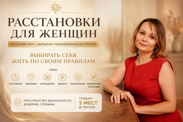 ЖЕНСКИЙ КРУГ: РАССТАНОВКИ ДЛЯ ЖЕНЩИН