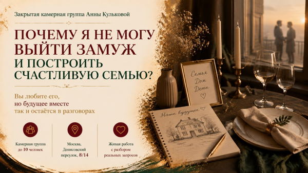 «Почему я не могу выйти замуж и построить счастливую семью?»
