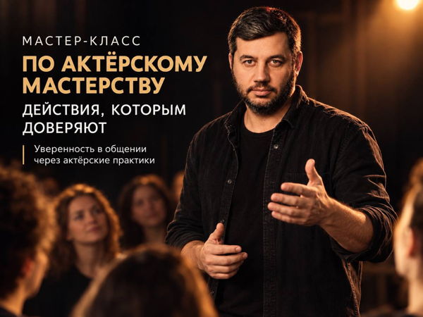 Мастер-класс по актерскому мастерству для сцены и жизни