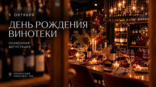 ДЕНЬ РОЖДЕНИЯ ВИНОТЕКИ «ПЕРВЫЙ НОС» НА ЛЕНИНСКОМ