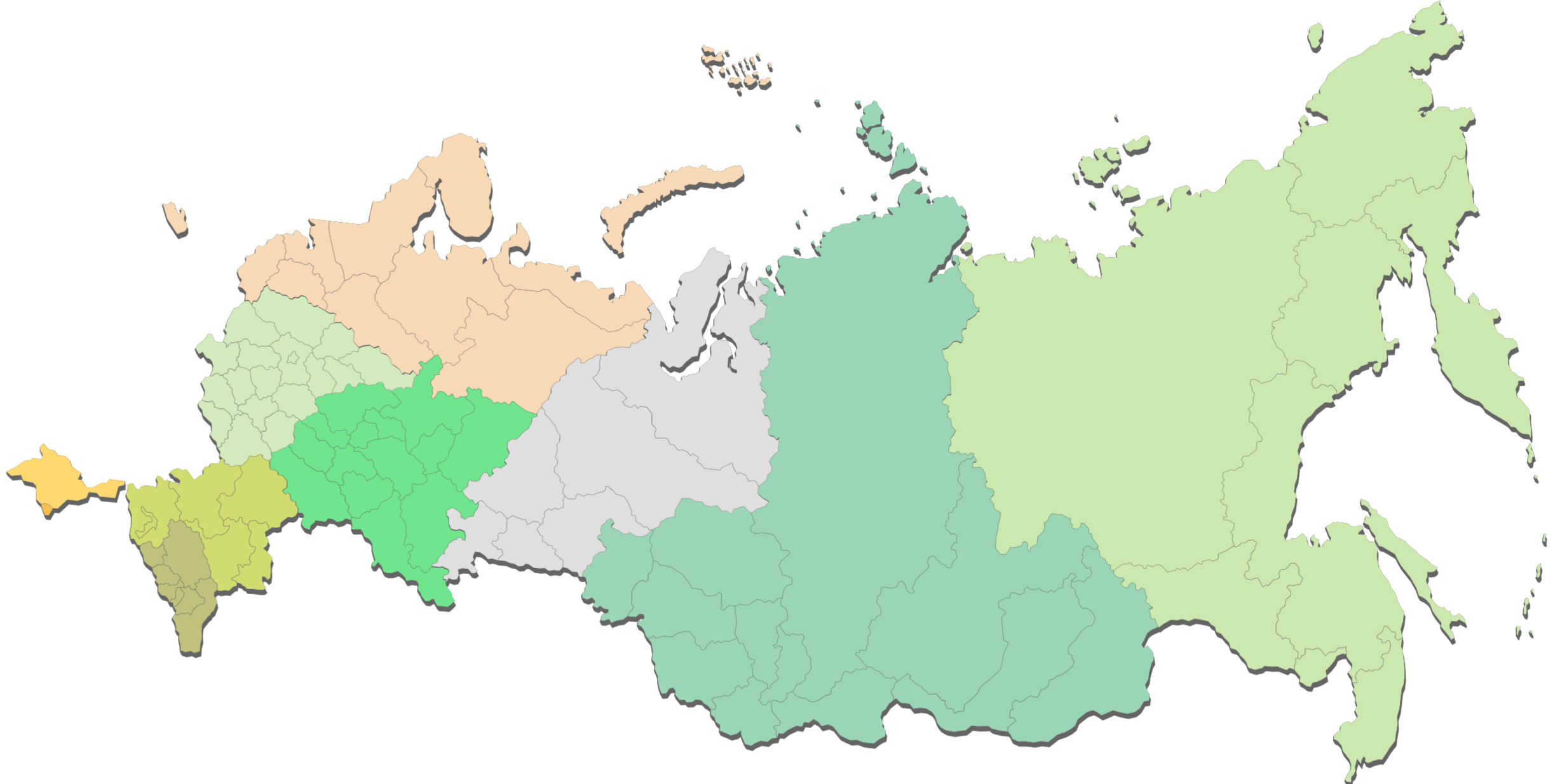 Российский федеральный. Федеральные округа России на карте. Федеральные округа РФ на карте 2020. Карта РФ С федеральными округами. Карта России с федеральными округами.