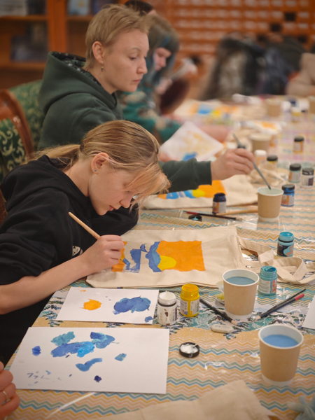 Мастер-класс по росписи экосумок «Северный пейзаж»