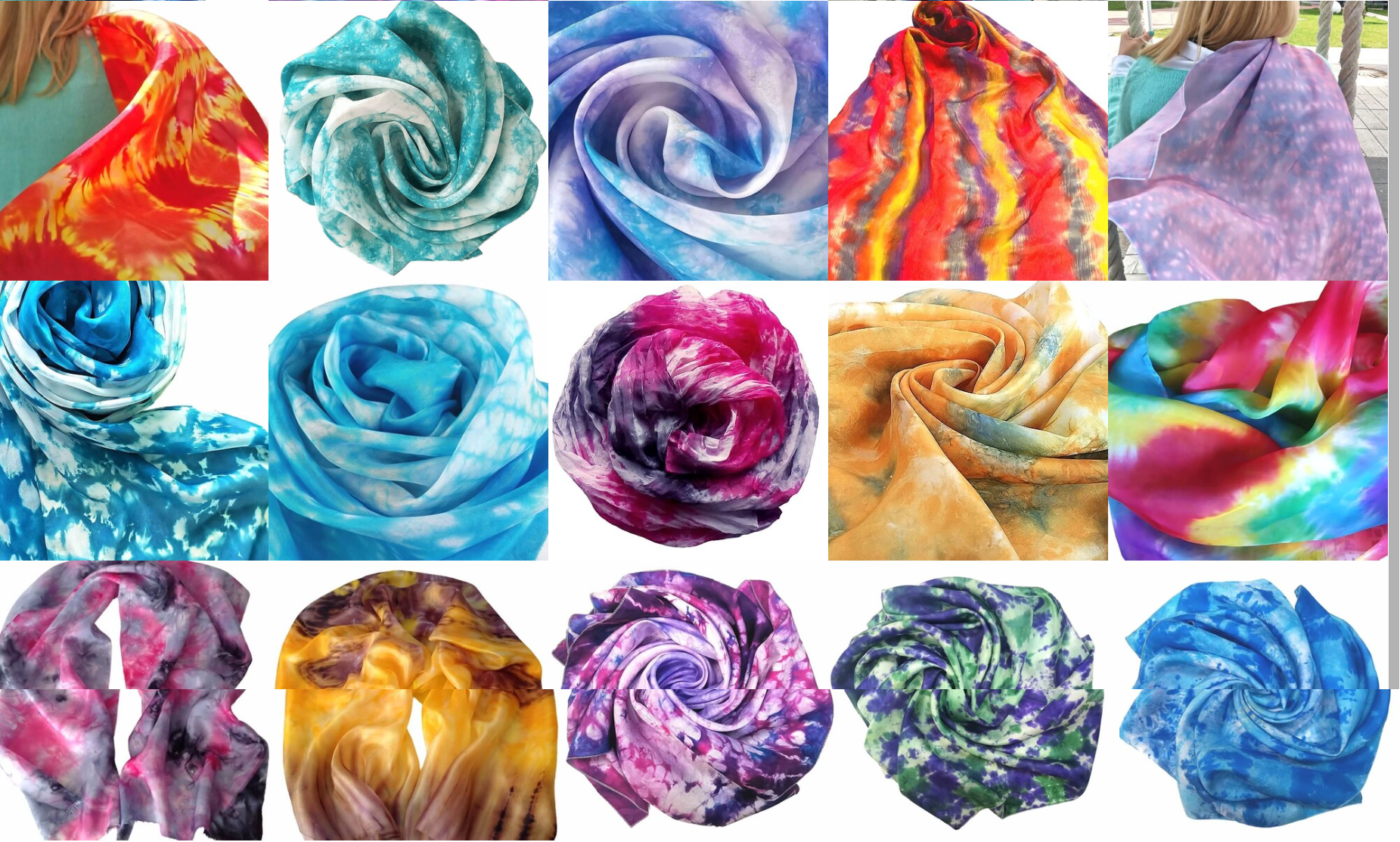 Мастер-класс "Шелковый платок в ваших любимых цветах"