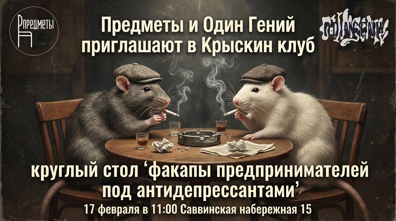 КРЫСКИ КЛУБ | Круглый стол "Факапы предпринимателей под антидепрессантами"