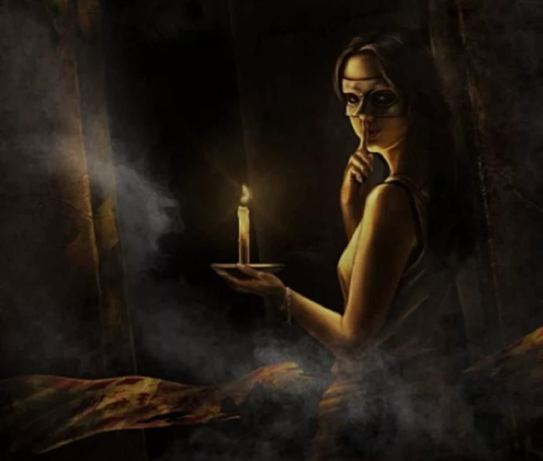 Молчание свечи. Девушка со свечой фэнтези. Свечи ведьмы. Магическое молчание. Колдунья со свечами.