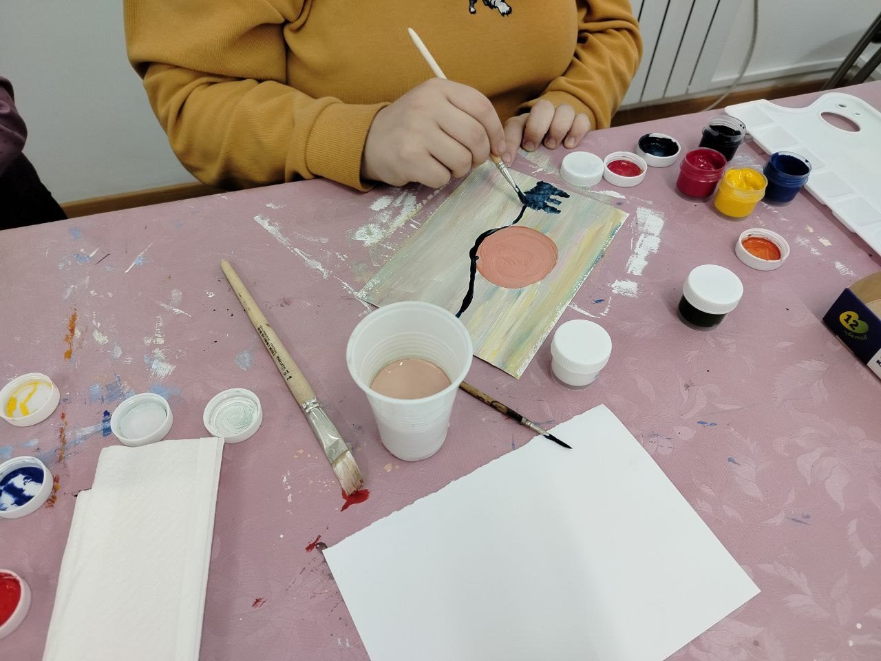 Занятие по правополушарному рисованию «Вечерний лес»