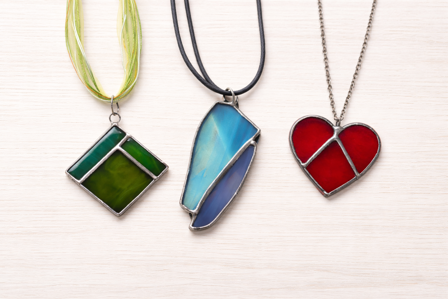 Творческий мастер-класс витраж тиффани - кулон своими руками 8+