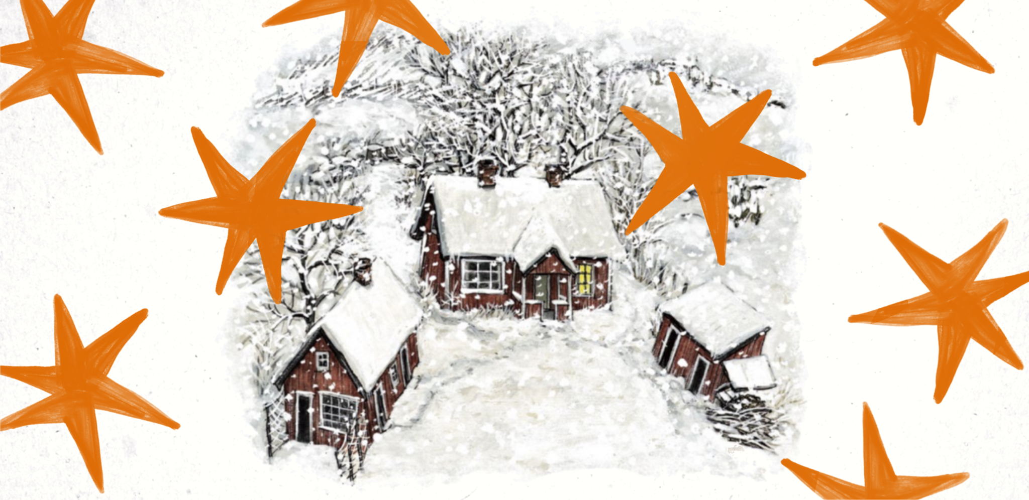 Открытка-раскладушка в виде домика Петсона