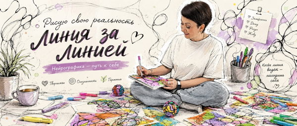 Офлайн рисование СЧАСТЬЕ по методу НейроГрафика