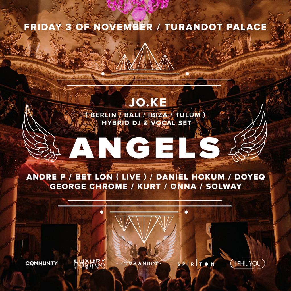 ANGELS BALL / TURANDOT PALACE / 3 NOVEMBER FRIDAY