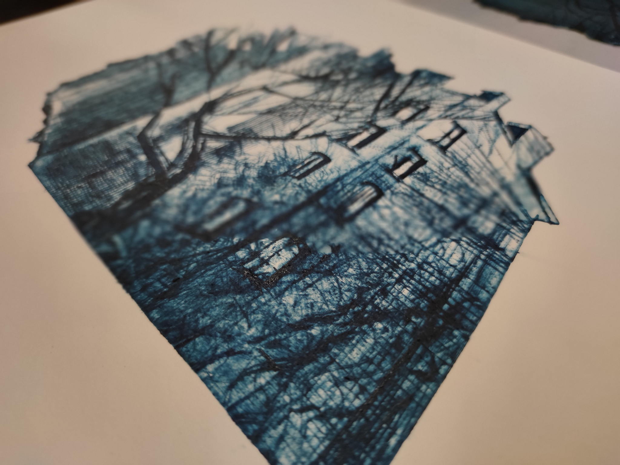 Сухая игла на тетрапаке в один цвет