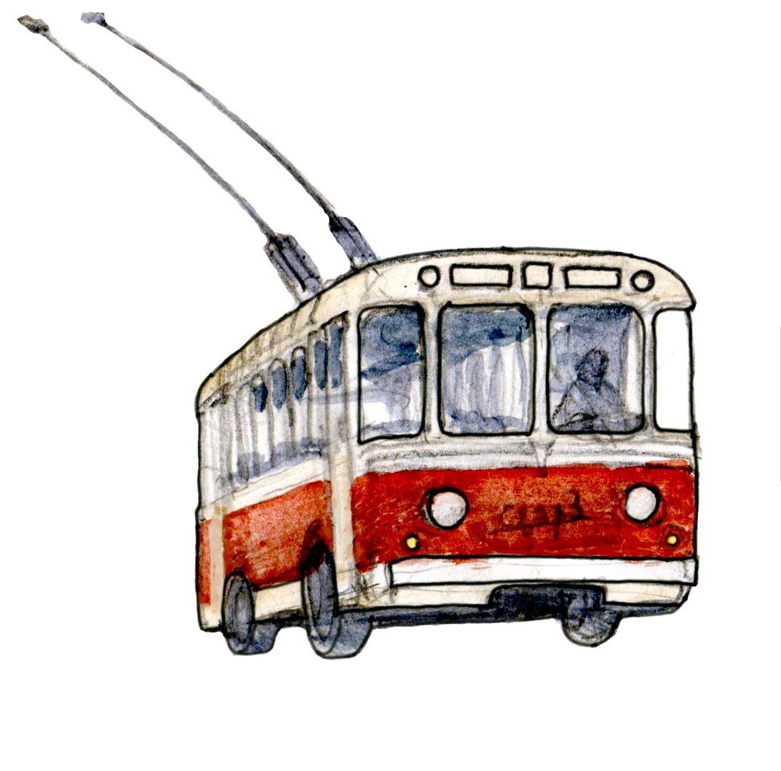 Белгородский троллейбус рисунок