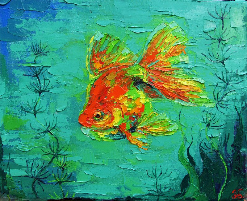 Кто написал картину the goldfish