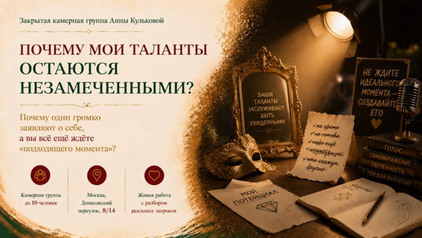 «Почему мои таланты остаются незамеченными?»