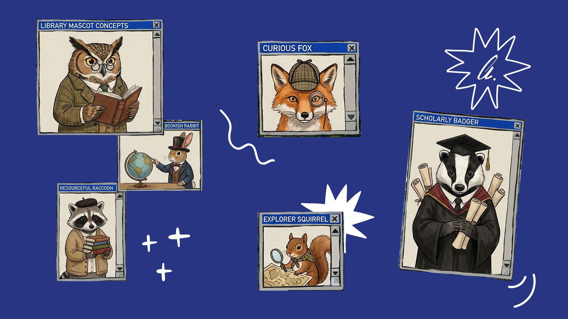 Креативный шторм: создание маскота библиотеки