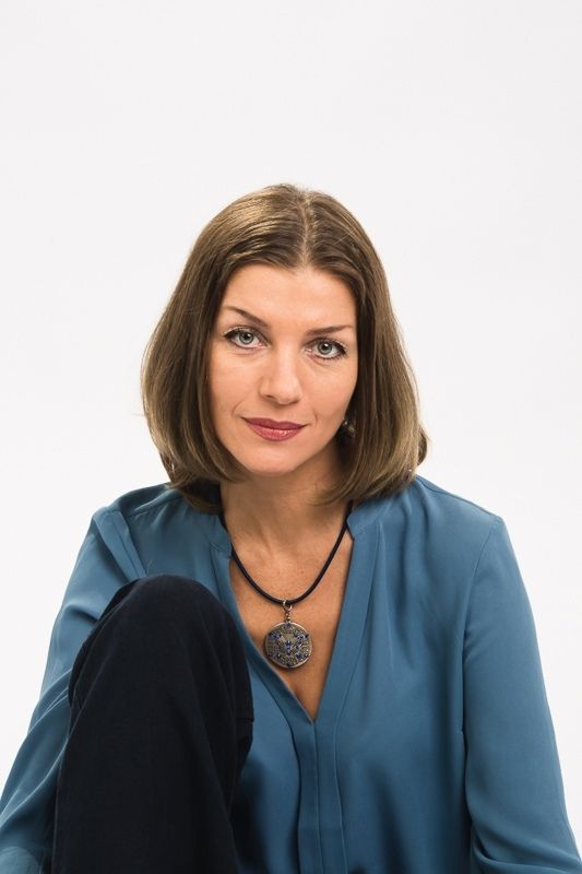 Екатерина Болдырева в кафе "Exlibris"