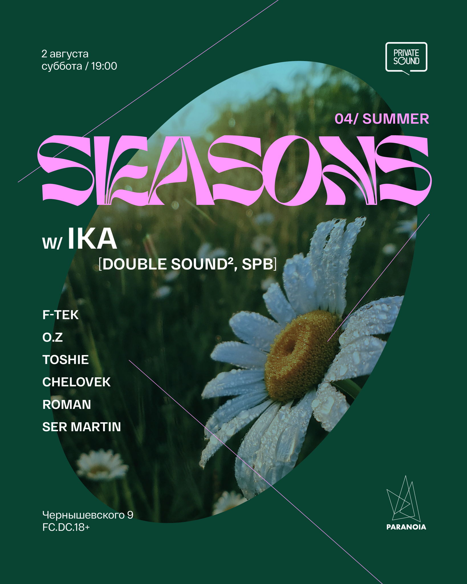 SEASONS w/ Ika [Double Sound², Spb]