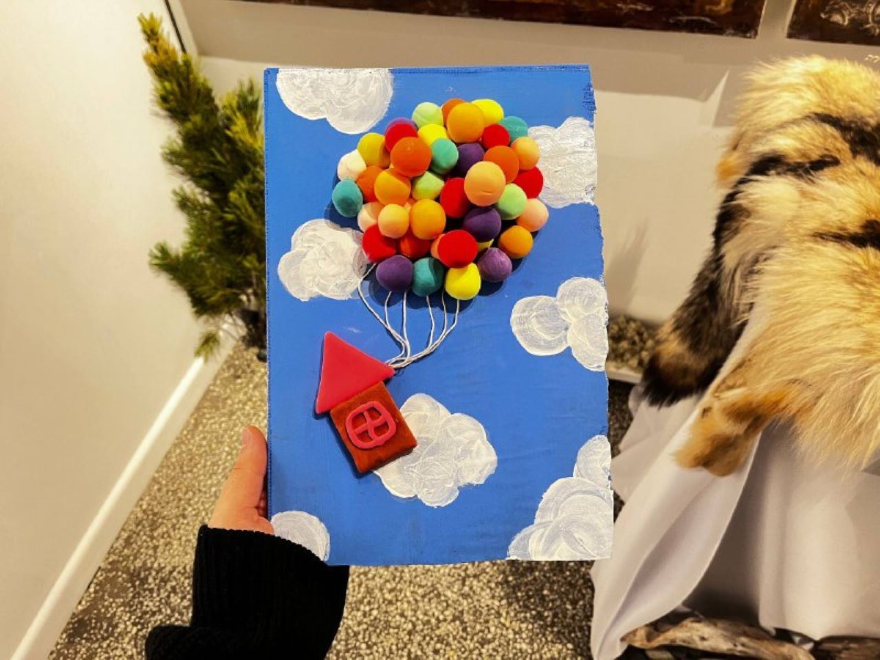 Мастер-класс "Картина из воздушного пластилина по мотивам м/ф "Вверх" (6+)